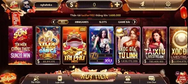 Top 1 - Cổng game đánh bài rút tiền ATM uy tín Sunwin